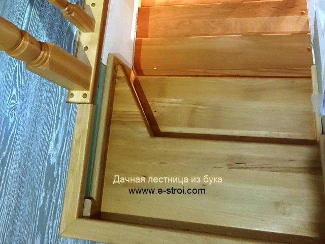 деревянная лестница из бука